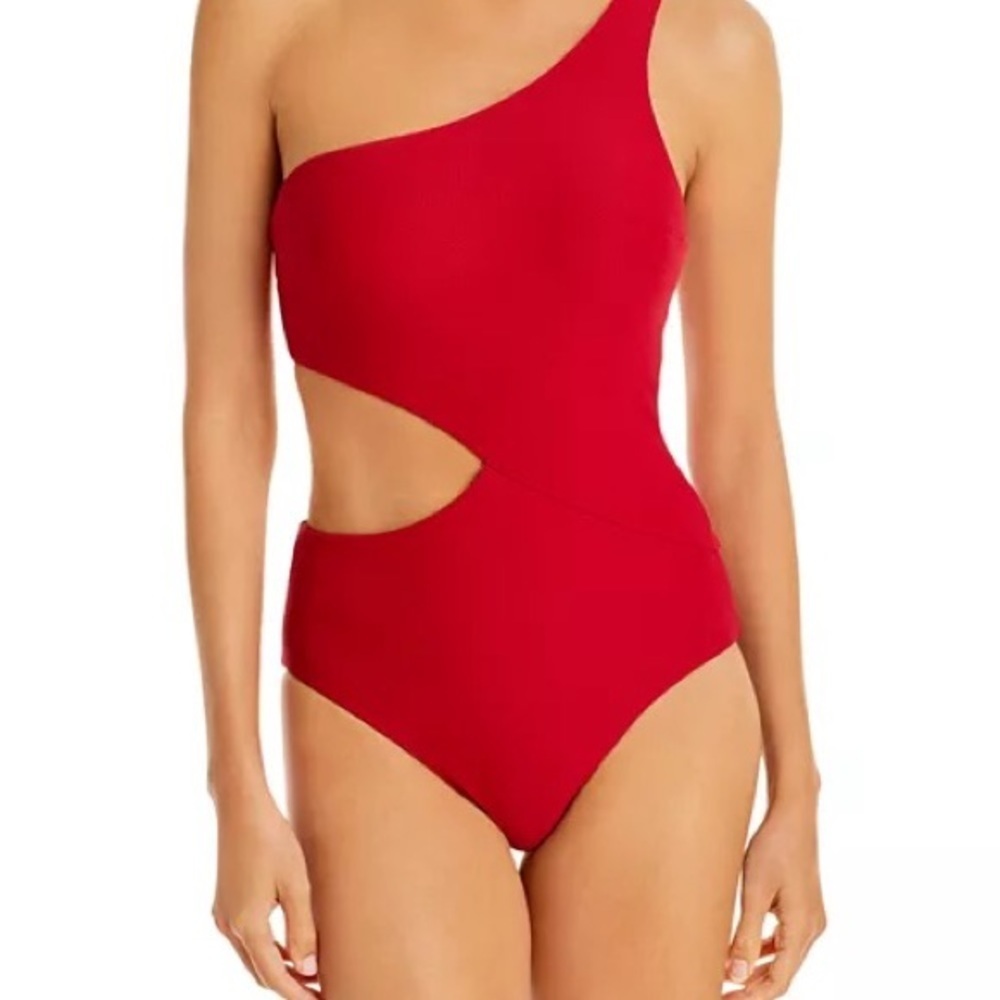 Solid & Striped The Claudia Reversible Asymmetric One Piece Swimsuit